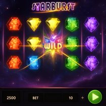 OnlySpins - Starburst Slot Game - Funkelnde Juwelen