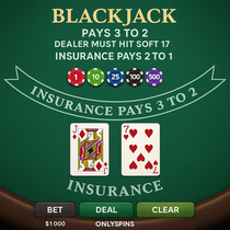OnlySpins - Blackjack - Gegen den Dealer